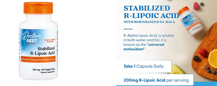 قیمت قرص آلفا لیپوئیک اسید R-Lipoic Acidدکتربست Doctor's Best