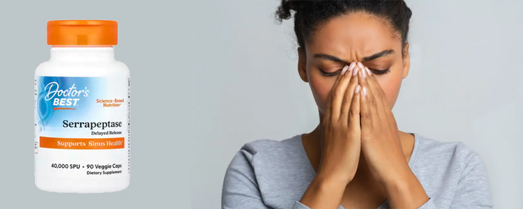 خرید قرص سینوزیت سرراپتاز Doctor's Best از برند دکترز بست
