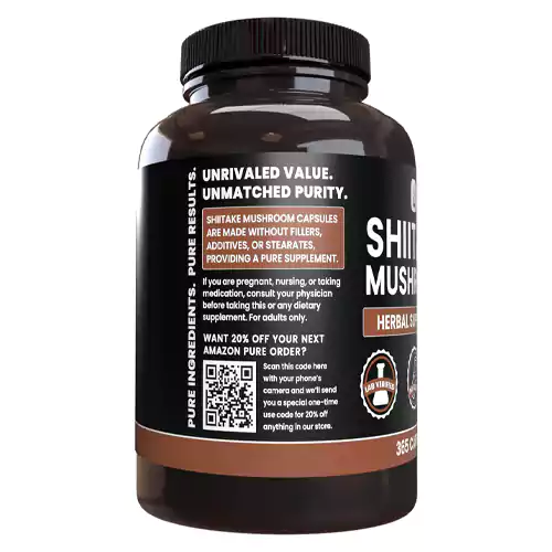 قیمت کپسول (قرص)قارچ شیتاکه پِیور اُریجینال اینگرِدیِنت‌ PURE ORIGINAL INGREDIENTS