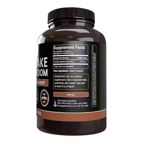 قیمت کپسول (قرص)قارچ شیتاکه پِیور اُریجینال اینگرِدیِنت‌ PURE ORIGINAL INGREDIENTS