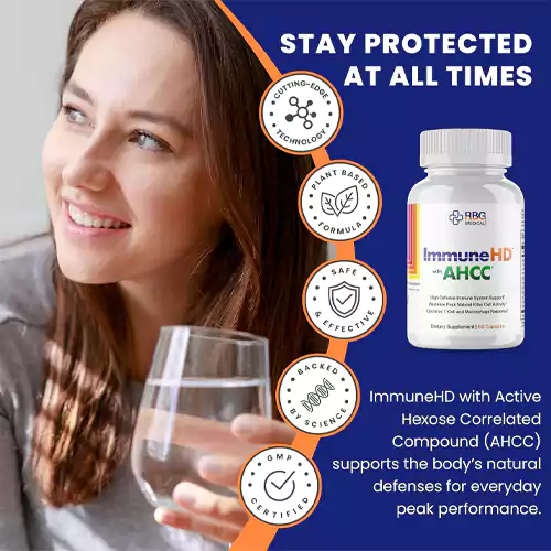 قرص تقویت سیستم ایمنی بدنAHCC Immune HD برند RBG