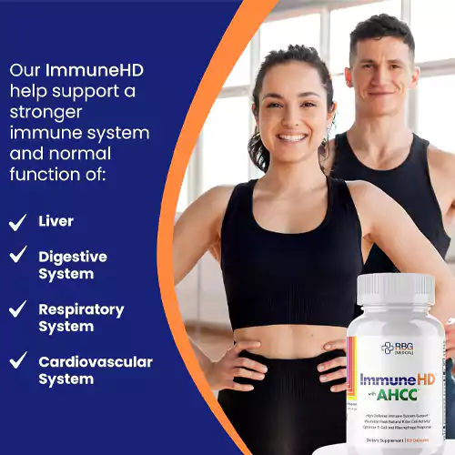 قرص تقویت سیستم ایمنی بدنAHCC Immune HD برند RBG