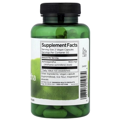زردچوبه کامل سوآنسان Swanson, Full Spectrum® Ashwagandha
