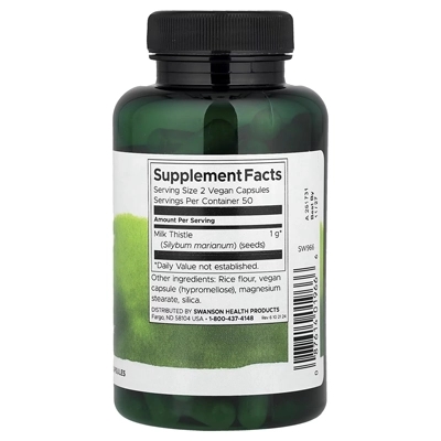 عصاره خار مریم سوانسون Swanson Full Spectrum® Milk Thistle