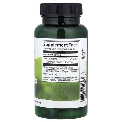 عصاره ساو پالمتو سوانسون Swanson Full Spectrum® Saw Palmetto