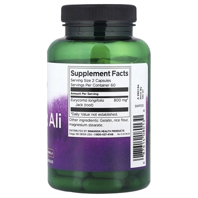 مکمل تونگکت علی Swanson, Tongkat Ali, 120 Capsules