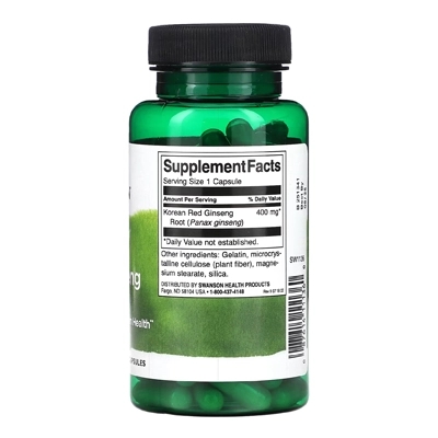مکمل ریشه جینسینگ قرمز کره‌ای Full Spectrum Korean Red Ginseng Root