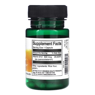 مکمل ویتامین Vitamin B12، از برند Swanson