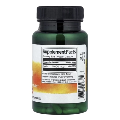 مکمل بیوتین Biotin از برند Swanson