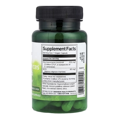 مکمل Saccharomyces Boulardii with Prebiotic MOS از برند Swanson