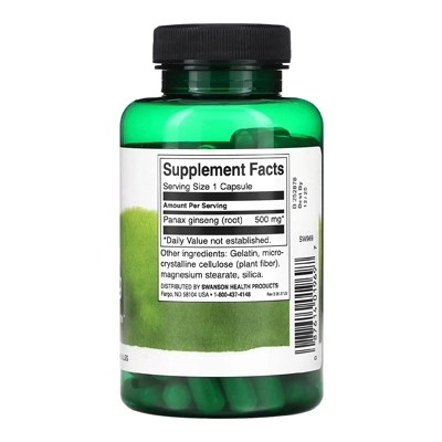 مکمل Korean Ginseng از برند Swanson