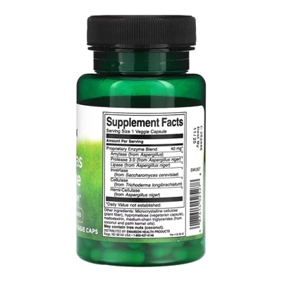 مکمل Anti-Gas Enzyme, High Potency Blend از برند Swanson