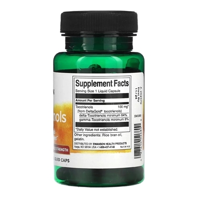 مکمل Tocotrienols, Double Strength، قدرت دو برابر از برند Swanson