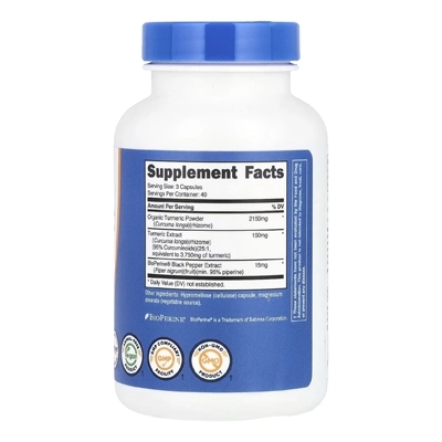 کپسول زردچوبه خارجی نوتریکاست Nutricost