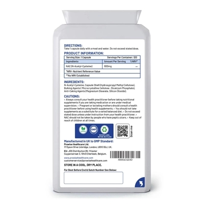 قرص ناک (ان-استیل سیستئین) N-Acetyl-Cysteine (NAC) پی‌اِیچ پرووایز هلث‌کر