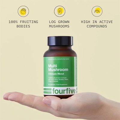 مکمل چهارگانه قارچ Multi Mushroom Supplement از برند fourfive