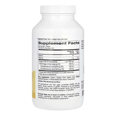 قرص ماهی امگا3 سوپِر نوتریشِن Omega-3 Fish Oil  Super Nutrition