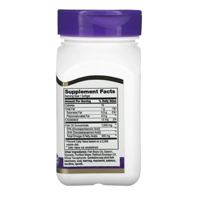 مکمل Fish Oil از برند 21st Century