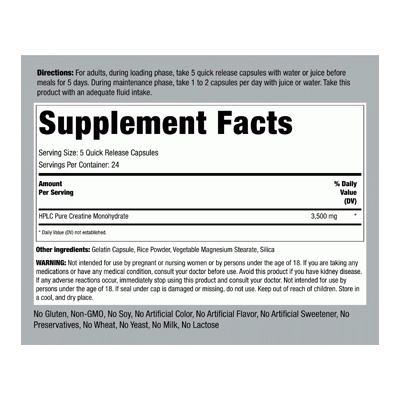 مکمل کراتین مونوهیدرات Creatine Monohydrate از برند Piping Rock