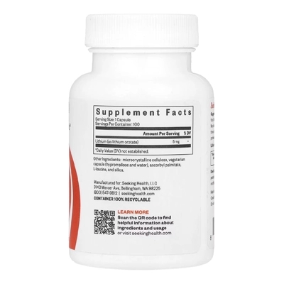 مکمل لیتیوم اوروتات سیکینگ هلث Lithium Orotate Seeking Health