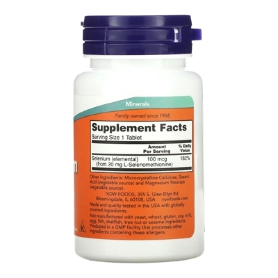 مکمل Selenium از برند NOW Foods