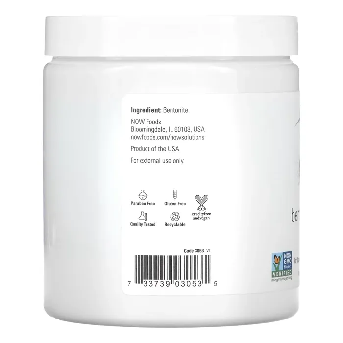 قیمت خاک بنتونیت ناوفودز Solutions Bentonite Clay Powder, Pure Now Foods