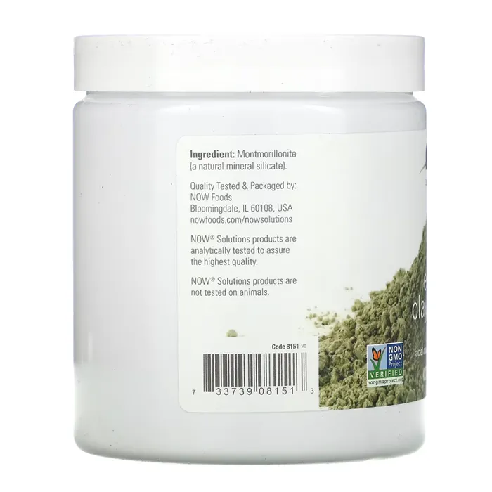 پودر خاک رس اروپایی ناو فودز Solutions, European Clay Powder NOW Foods
