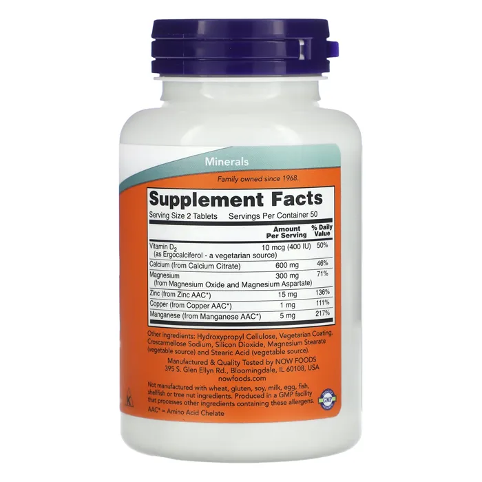 قرص کلسیم سیترات ناو Calcium Citrate Now Foods