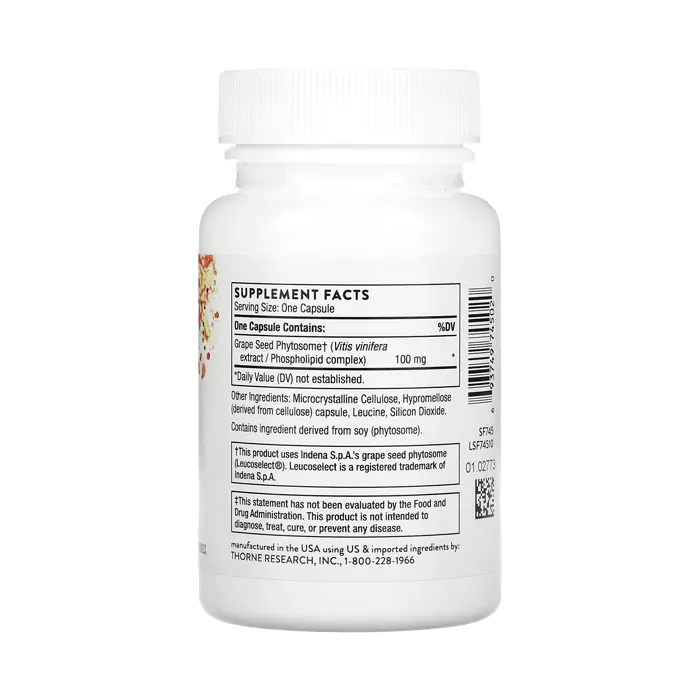 قرص عصاره هسته انگور تورن Thorne Grape Seed Extract
