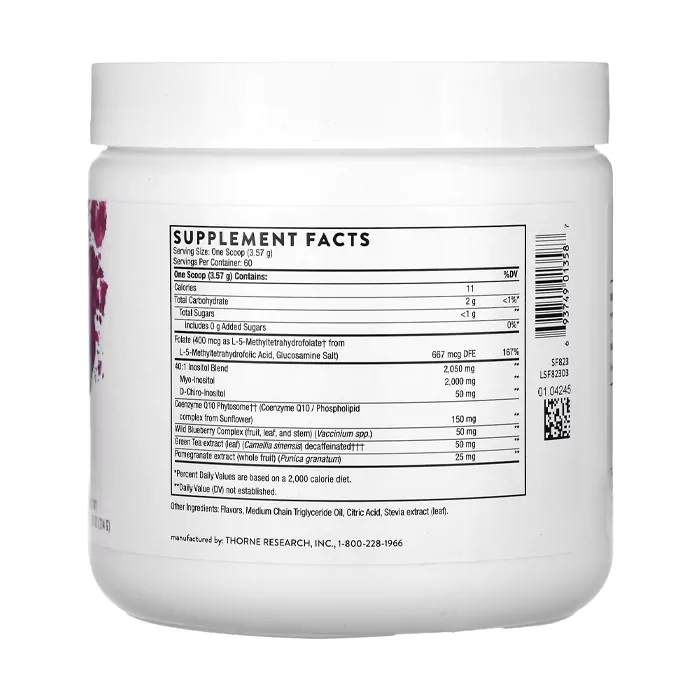 پودر تنبلی تخمدان تورن Thorne Ovarian Care, Mixed Berry
