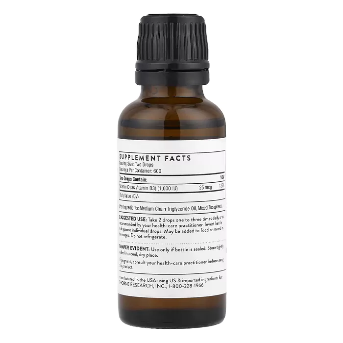 مکمل ویتامین D مایع تورن Thorne Vitamin D Liquid
