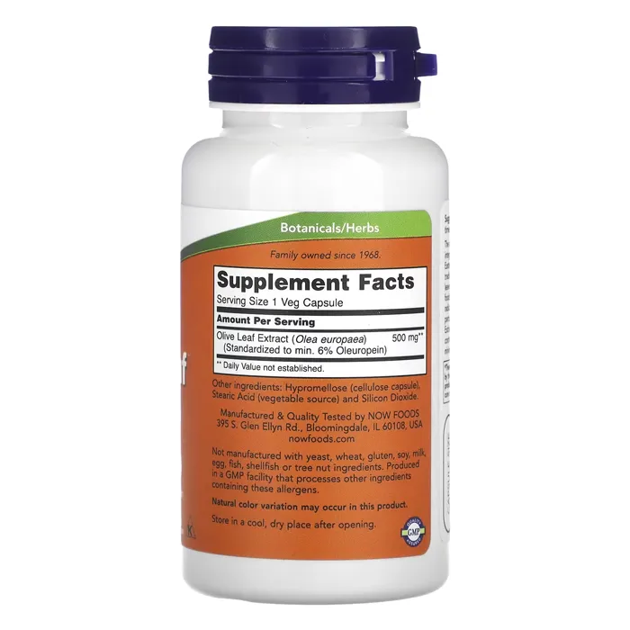 قرص عصاره برگ زیتون ناو Olive Leaf Extract Now Foods