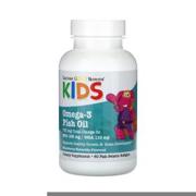 مکمل روغن ماهی امگا-3 کودک Kid’s Omega-3 Fish Oil با طعم توت‌فرنگی طبیعی