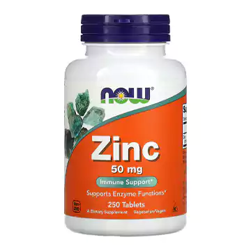 زینک ناو 250 عددی NOW Zinc 50mg