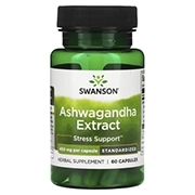 مکمل عصاره آشواغندا استاندارد شده سوآنسان Swanson, Ashwagandha Extract
