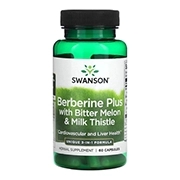 مکمل Berberine Plus با Bitter Melon و Milk Thistle از برند Swanson