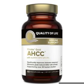 کپسول کینوکو گلد AHCC آمریکایی برند Quality Of Life