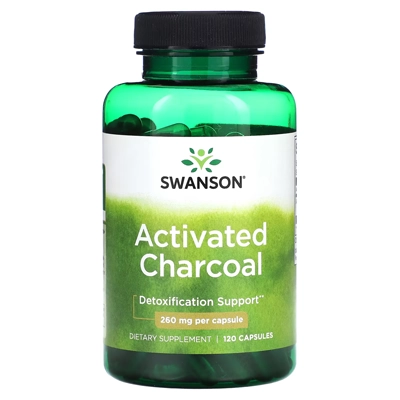 مکمل زغال فعال سوآنسانSwanson Activated Charcoal