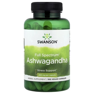 زردچوبه کامل سوآنسان Swanson, Full Spectrum® Ashwagandha
