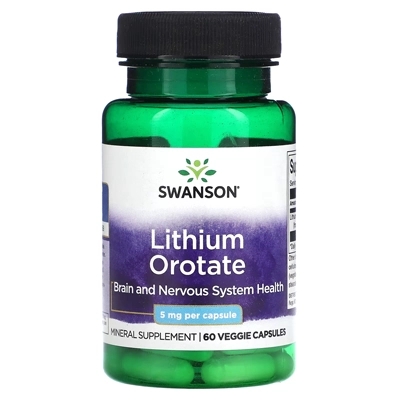 مکمل سوآنسان، لیتیم اوروتات Swanson, Lithium Orotate