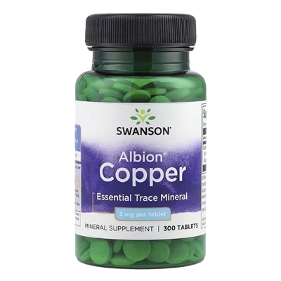 قرص مس آلبیون Albion® Copper, 2 mg, 300 Tablets