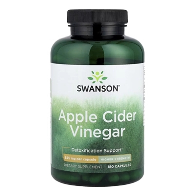 مکمل سرکه سیب Apple Cider Vinegar با قدرت بالا، 625 میلی‌گرم، 180 کپسول