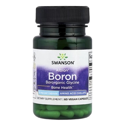 مکمل آلبیون® بورون Albion® Boron (6 میلی‌گرم)، 60 کپسول وگان