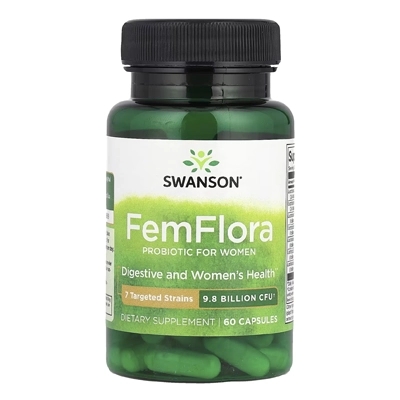 مکمل فم‌فلورا FemFlora, Probiotic For Women, 9.8 Billion CFU، پروبیوتیک برای زنان (9.8 میلیارد CFU)، 60 کپسول