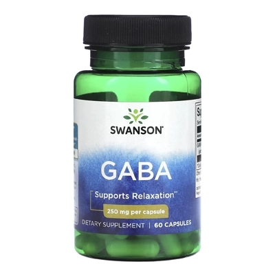 مکمل Gaba (گاما آمینوبوتیریک اسید), 250 mg, 60 Capsules