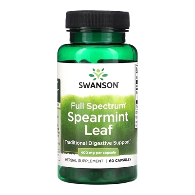 کپسول برگ نعناع فلفلی Full Spectrum Spearmint Leaf از برند Swanson