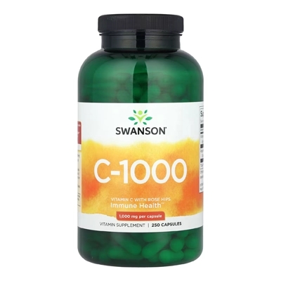 مکمل C-1000، ویتامین C با گل سرخ از برند Swanson