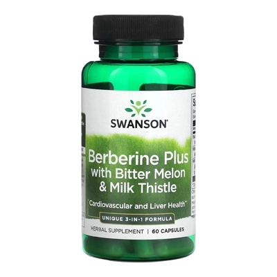 مکمل Berberine Plus با Bitter Melon و Milk Thistle از برند Swanson