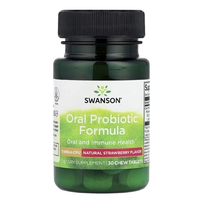 مکمل Oral Probiotic Formula, Natural Strawberry, 3 Billion CFU از برند Swanson