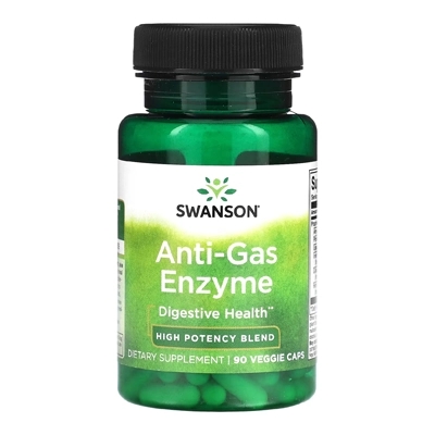 مکمل Anti-Gas Enzyme, High Potency Blend از برند Swanson